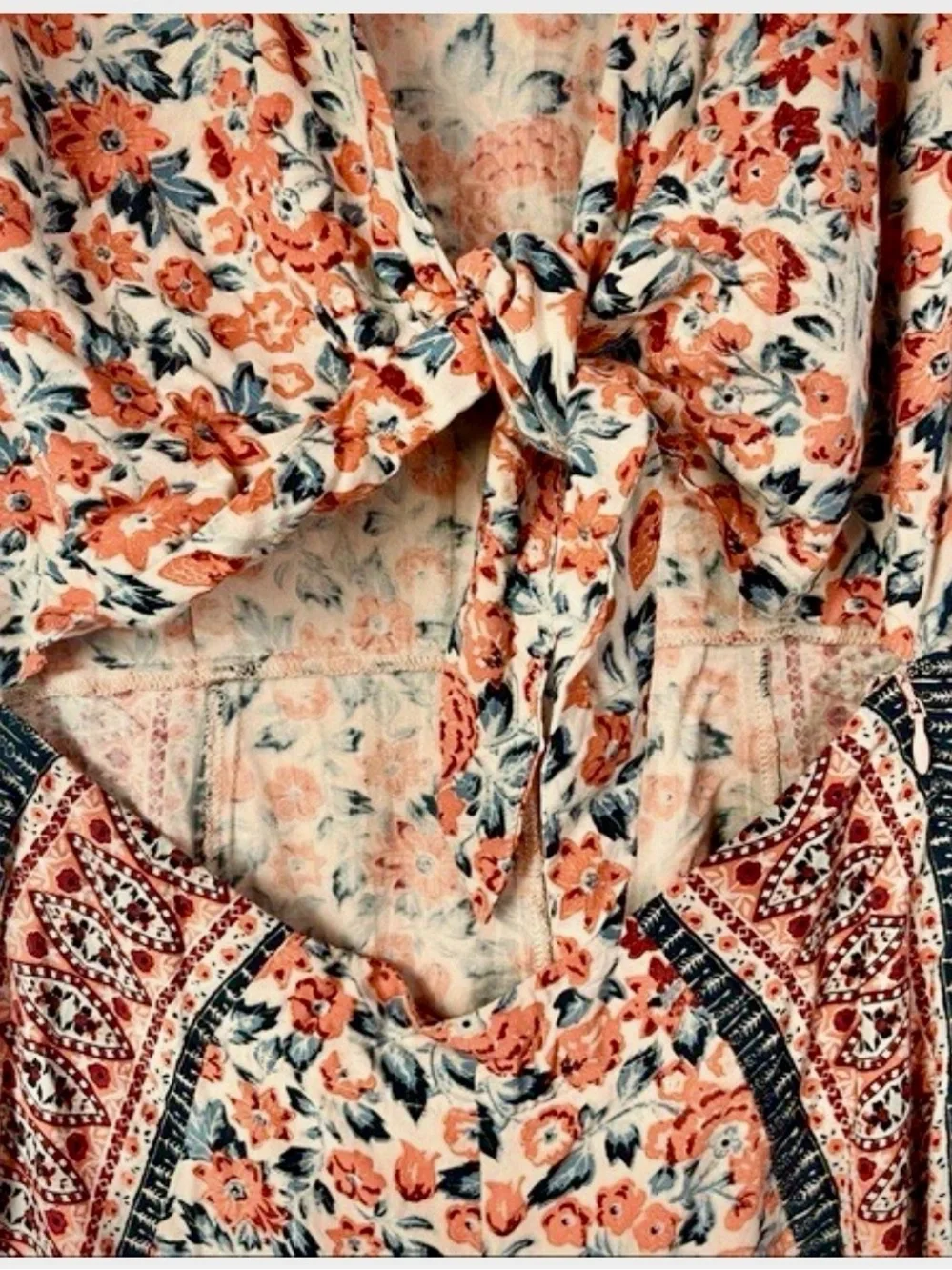 Free People Surf Date Sexy Floral Romper Festival One Piece Size Small - Picture 6 of 15